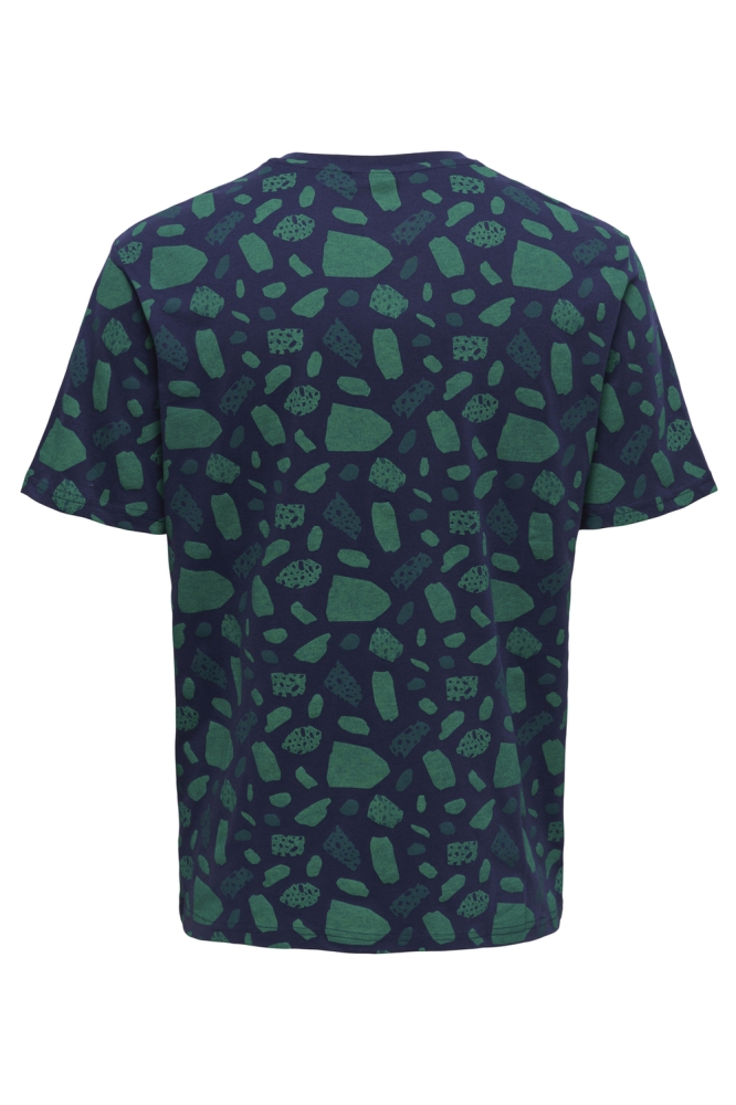 ONSLEVI REG DITSY AOP SS TEE CS 22023392 ECLIPSE/TERRAZZO